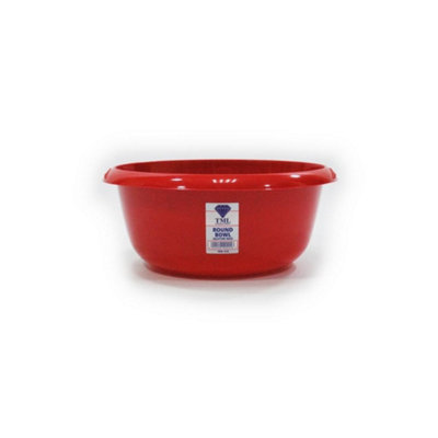 B&Q Tml Round Bowl Glitter (33 X 13Cm) Red