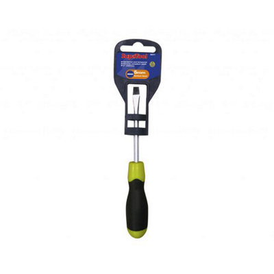 Supatool Slotted Head Screwdriver Black/green (254mm) from B&Q