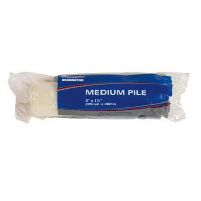 Supadec Medium Pile Roller Refill White (9In) from B&Q