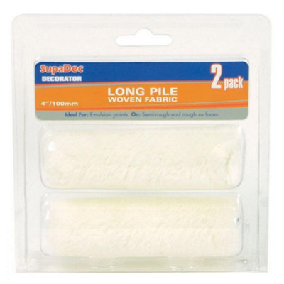 Supadec Long Pile Mini Roller (Pack Of 2) - White - Image 4