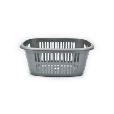  - Tml Rectangular Laundry Basket Silver (50L)