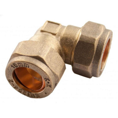 Oracstar Compression Elbow Brown (15 X 15mm) from B&Q