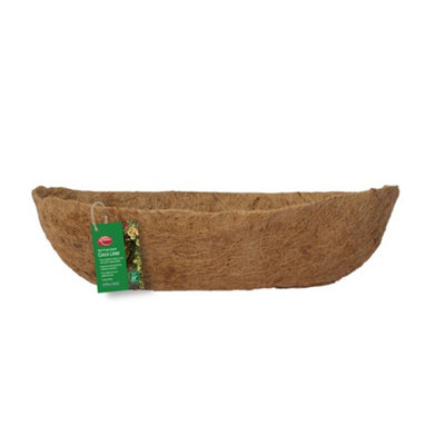 Ambador Wall Trough Basket Coco Liner Brown (30In) from B&Q