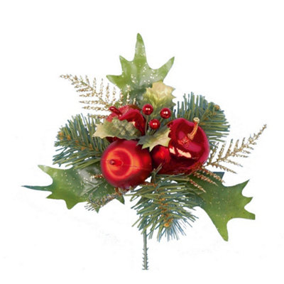 Premier Holly And Apple Plastic Pick Christmas Decoration - Image 3