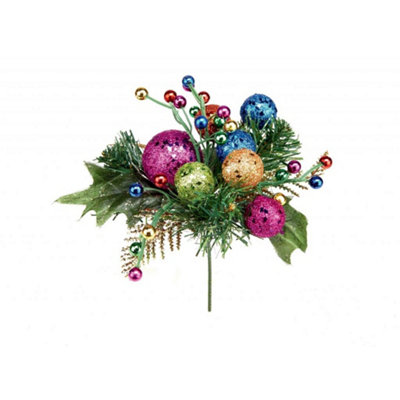 Premier Glitter Ball Pick Christmas Decoration - Image 3