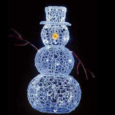  - Premier Acrylic Led Snowman White (90Cm)