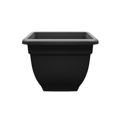 Winchester Square Bell Pot Black (45Cm) from B&Q