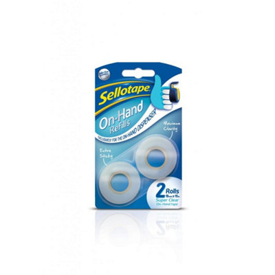 Sellotape On Hand Refill (Pack Of 2) Clear (Pack Of 2) from B&Q