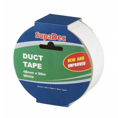 Supadec Duct Tape White (50M) Quality Product from B&Q