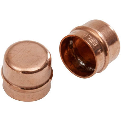 Oracstar Pre Soldered Stop Ends (Pack Of 2) Bronze (1.5Cm) from B&Q