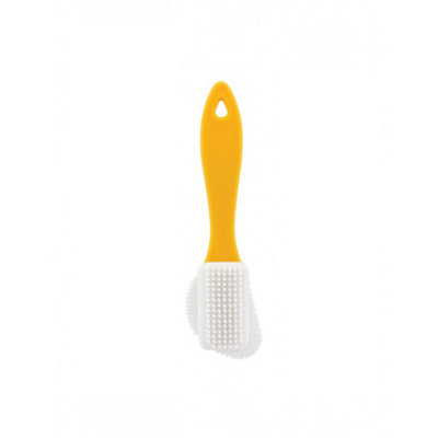 Jump Suede & Nubuck Brush Yellow/white (One Size) from B&Q