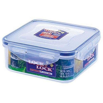  - Lock & Lock Square Container Clear (870Ml)