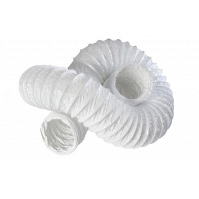 Manrose Pvc Ducting White (1M) Quality Product from B&Q