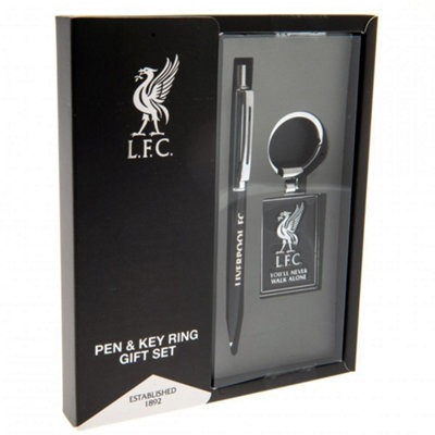 Liverpool Fc Pen And Keyring Gift Set Black/silver (One Size) from B&Q