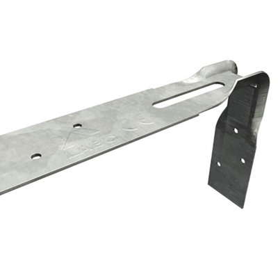 Simpson Strong Tie Heavy Engineered Bent Steel Strap Silver (100Cm) from B&Q