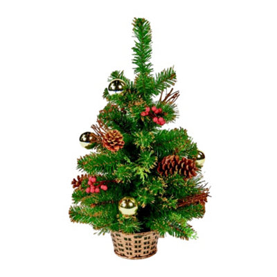  - Premier Dressed Tree Green/red (60Cm)