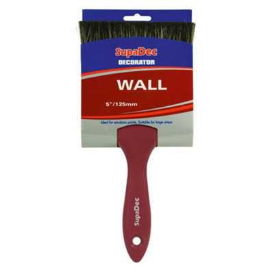 Supadec Decorator Wall Brush Red (12.5Cm) from B&Q
