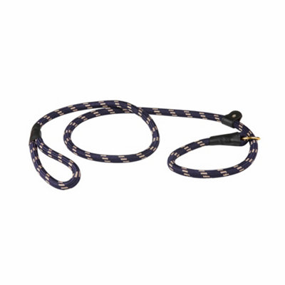 Weatherbeeta Rope Leather Slip Dog Lead Navy/brown (1.2M) from B&Q