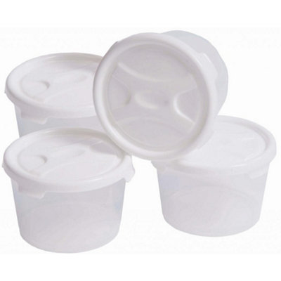 Wham Unisex White Handy Pots Food Storage Set (Pack Of 4) In - Image 3