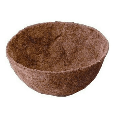 Ambador 16 Inch Coco Hanging Basket Liner Brown (One Size) from B&Q