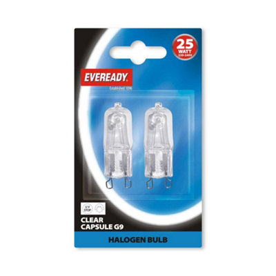 Eveready G9 Bl2 25W Ule Bulb (Pack Of 2) Clear (25W) from B&Q