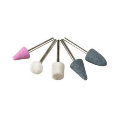 Supatool 5 Piece Mounted Stone Set Silver (One Size) from B&Q