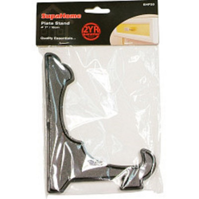  - Supahome Plate Stand Black (18Cm)