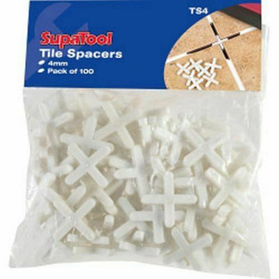 Supatool Tile Spacers White (3mm) from B&Q
