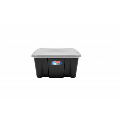 Premier Storage Box And Lid - Black/Clear - Image 4