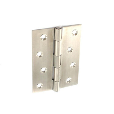 Securit Stainless Steel Butt Hinges (Pack Of 2) Satin (75mm) from B&Q