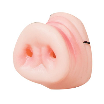 Bristol Novelty Faux Pig Nose Mask Pink (One Size) from B&Q