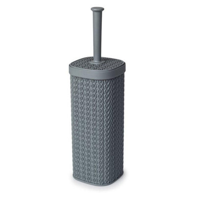 Blue Canyon Lace Design Toilet Brush Grey (One Size) from B&Q