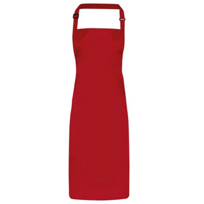 Rackhams Red Waterproof Bib Apron - One Size - Image 4