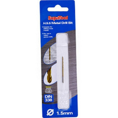 B&Q Supatool Titanium Coated Hss Drill Bit (3.5 X 70Mm) Gold