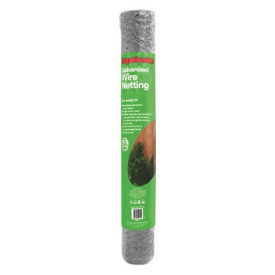 Ambador Galvanised Wire Netting Silver (5 X 0.9M) from B&Q