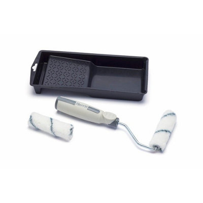 B&Q -  Seriously Good Wall And Ceiling 4 Inch Roller Set Black/white (One Size)