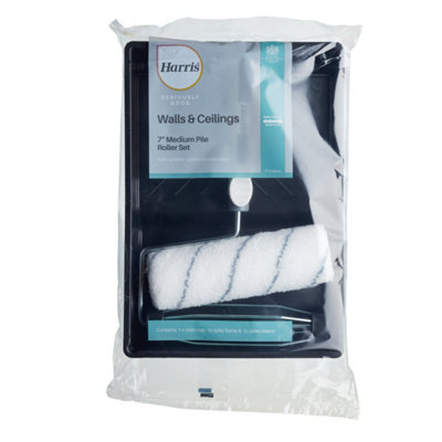B&Q -  Seriously Good Walls And Ceilings 7 Inch Roller Set Black/white (One Size)
