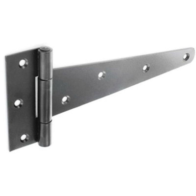 Securit Heavy Tee Hinges (Set Of 2) Black (200mm)