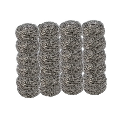 B&Q Grey Ramon Optima Galvanised Steel Scourers (Pack Of 25) (One ) Size 25