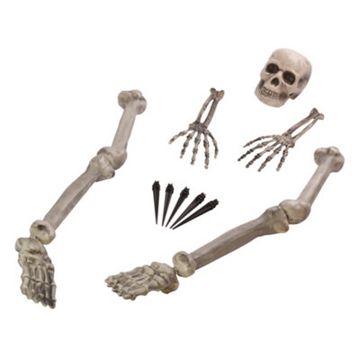 Bristol Novelty Skeleton Ground Breaker Decoration White (One Size) from B&Q