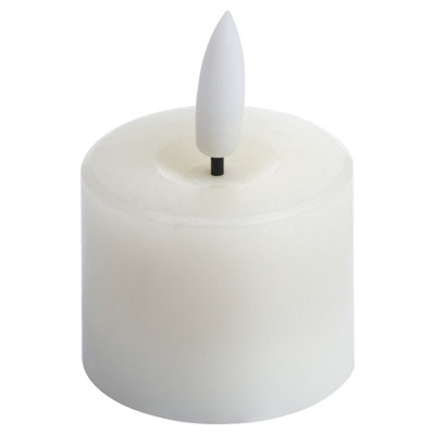 B&Q -  Luxe Collection Natural Glow Led Tealight Candles (Pack Of 6) Cream (One Size)