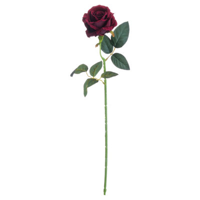 Hill Interiors Artificial Tea Rose Cerise (One Size)