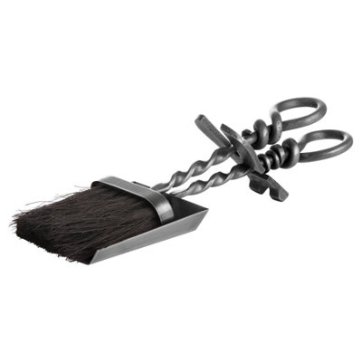 B&Q -  Hearth Tidy Set Silver (One Size)