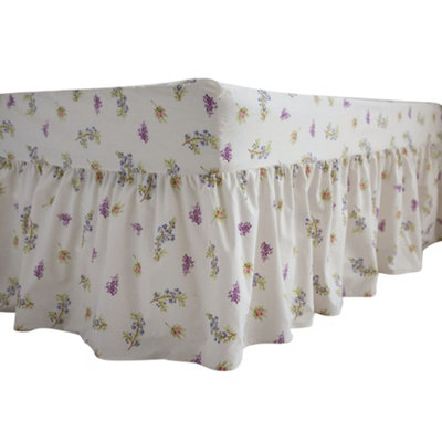  - Belledorm Delphine Fitted Valance White (King)