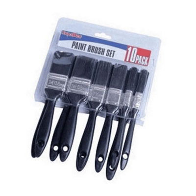 Supadec Unisex Black Polyester Brush Set (10 Pack) In - Image 4