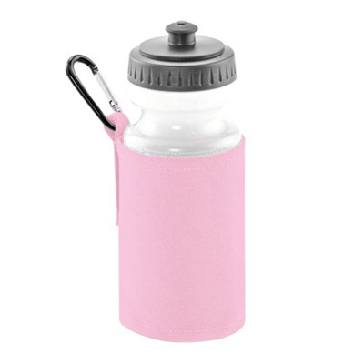 Quadra Water Bottle And Fabric Sleeve Holder Clic Pink (One Size)