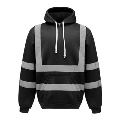 Yoko Mens Hi Vis Reflective Hoodie from B&Q