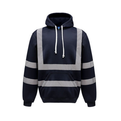 Yoko Mens Hi Vis Reflective Hoodie from B&Q