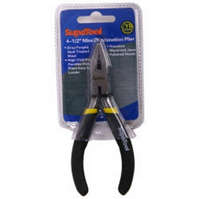Supatool Mini Combination Plier Black (4.5In) from B&Q