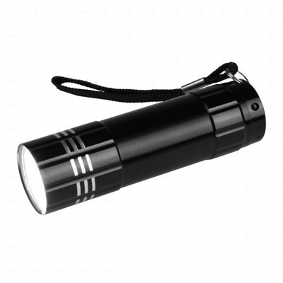 Supalite Led Compact Metal Torch Black (One Size) from B&Q